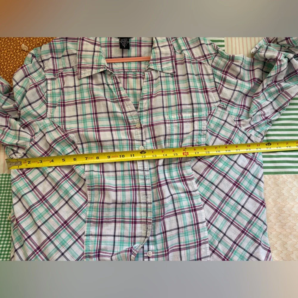 Torrid Plaid Button-Up Shirt Size 3 - Picture 5 of 8